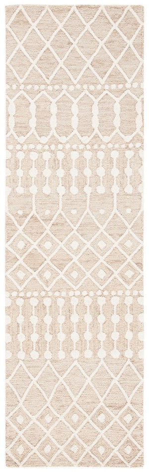 Blossom Aspen 115 Bohemian Hand Tufted 100% Wool Pile Rug Beige / Ivory