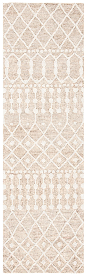 Aspen Blossom 115 Hand Tufted 100% Wool Pile Bohemian Rug Beige / Ivory 100% Wool Pile BLM115B-28