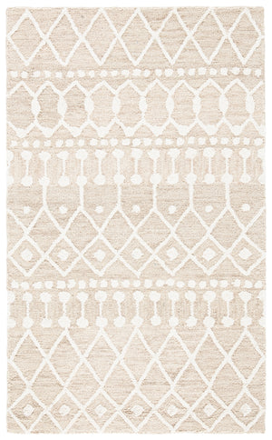 Aspen Blossom 115 Hand Tufted 100% Wool Pile Bohemian Rug Beige / Ivory 100% Wool Pile BLM115B-3