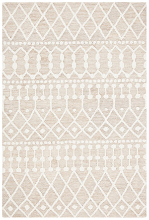 Aspen Blossom 115 Hand Tufted 100% Wool Pile Bohemian Rug Beige / Ivory 100% Wool Pile BLM115B-4