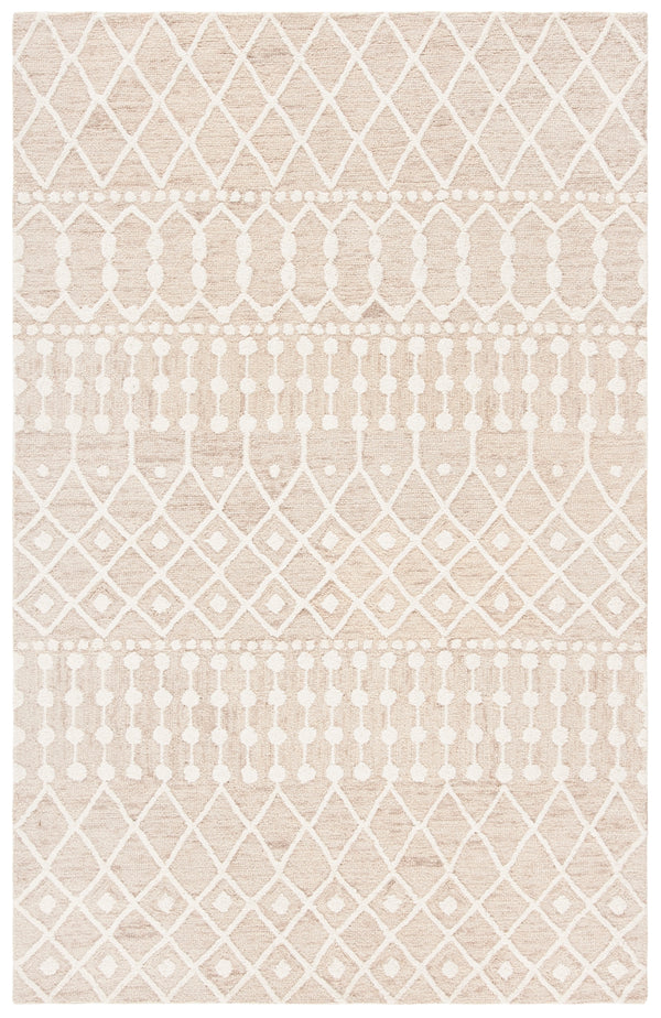 Aspen Blossom 115 Hand Tufted 100% Wool Pile Bohemian Rug Beige / Ivory 100% Wool Pile BLM115B-5