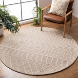 Blossom Aspen 115 Bohemian Hand Tufted 100% Wool Pile Rug Beige / Ivory