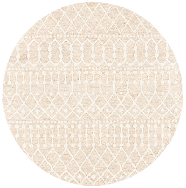 Aspen Blossom 115 Hand Tufted 100% Wool Pile Bohemian Rug Beige / Ivory 100% Wool Pile BLM115B-6R