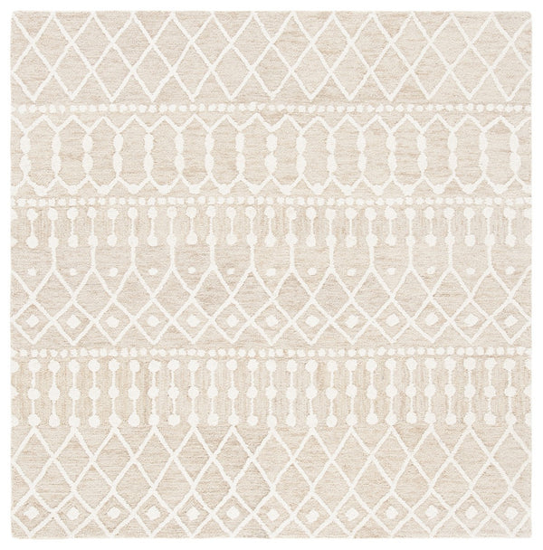 Aspen Blossom 115 Hand Tufted 100% Wool Pile Bohemian Rug Beige / Ivory 100% Wool Pile BLM115B-9