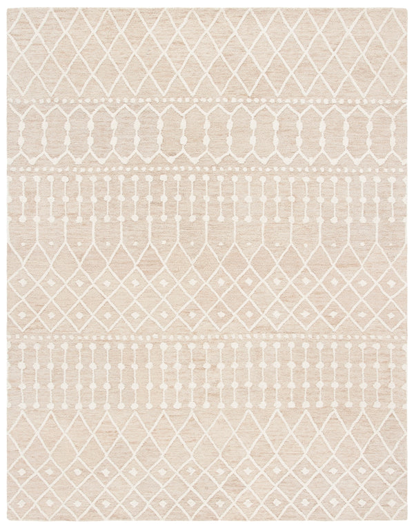 Aspen Blossom 115 Hand Tufted 100% Wool Pile Bohemian Rug Beige / Ivory 100% Wool Pile BLM115B-8