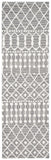 Blossom Aspen 115 Bohemian Hand Tufted 100% Wool Pile Rug Grey / Ivory