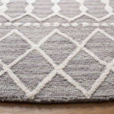 Blossom Aspen 115 Bohemian Hand Tufted 100% Wool Pile Rug Grey / Ivory