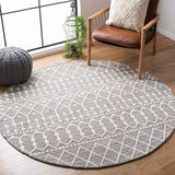 Blossom Aspen 115 Bohemian Hand Tufted 100% Wool Pile Rug Grey / Ivory