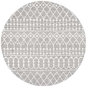 Aspen Blossom 115 Hand Tufted 100% Wool Pile Bohemian Rug Grey / Ivory 100% Wool Pile BLM115F-6R