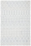 Aspen Blossom 115 Hand Tufted 100% Wool Pile Bohemian Rug Silver / Ivory 100% Wool Pile BLM115G-4