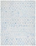 Aspen Blossom 115 Hand Tufted 100% Wool Pile Bohemian Rug Blue / Ivory 100% Wool Pile BLM115M-8