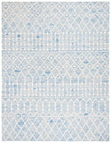 Aspen Blossom 115 Hand Tufted 100% Wool Pile Bohemian Rug Blue / Ivory 100% Wool Pile BLM115M-9