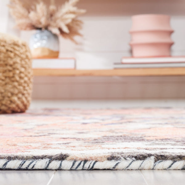 Safavieh Blossom 460 Floral Hand Tufted Rug Pink / Ivory BLM460U-8