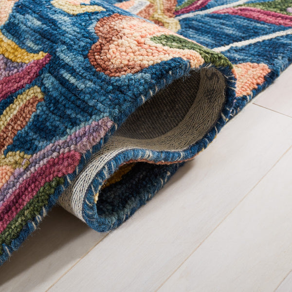 Safavieh Blossom 461 Floral Hand Tufted Rug Blue / Gold BLM461M-8