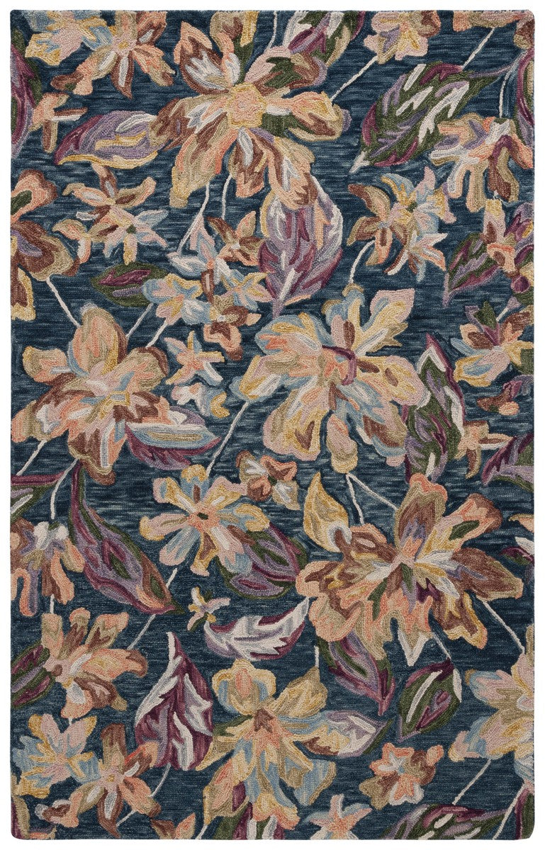 Safavieh Blossom 461 Floral Hand Tufted Rug Ivory / Plum BLM461A-8