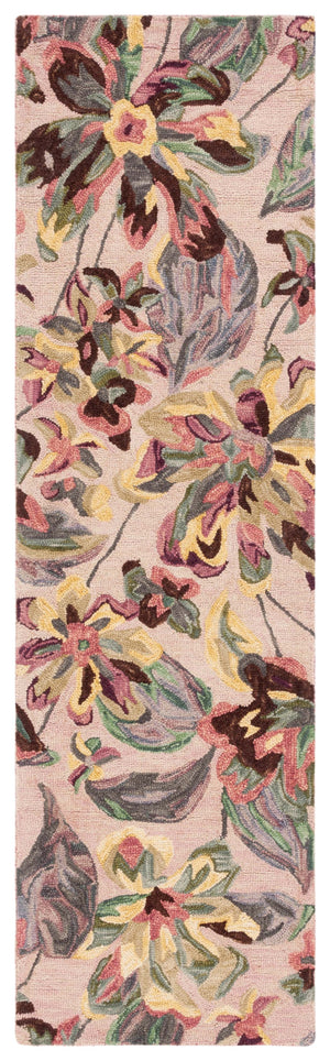 Safavieh Blossom 461 Floral Hand Tufted Rug Pink / Gold BLM461U-8