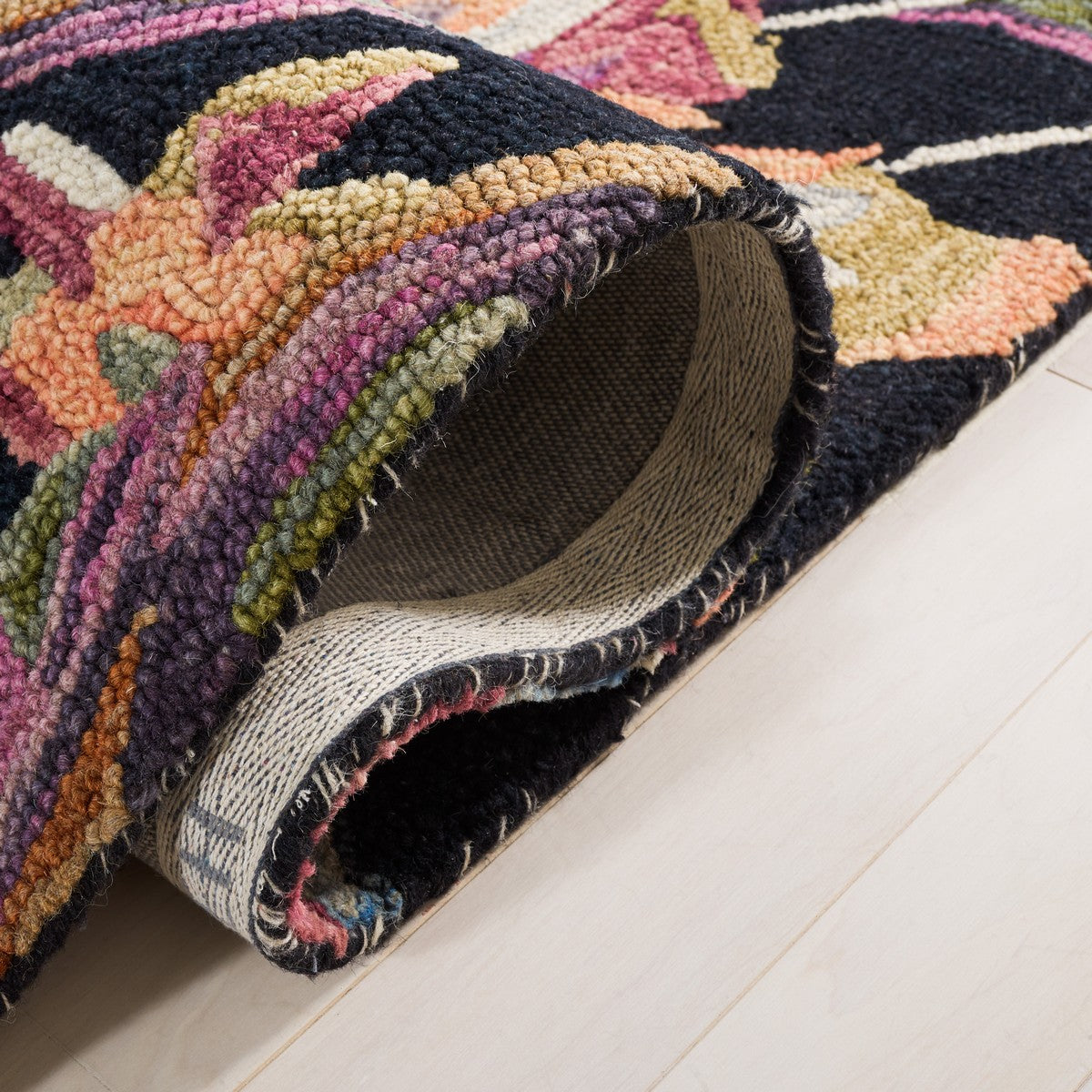 Blossom Hand Tufted Floral Area Rug - Luxurious Wool Blend, Beautifull