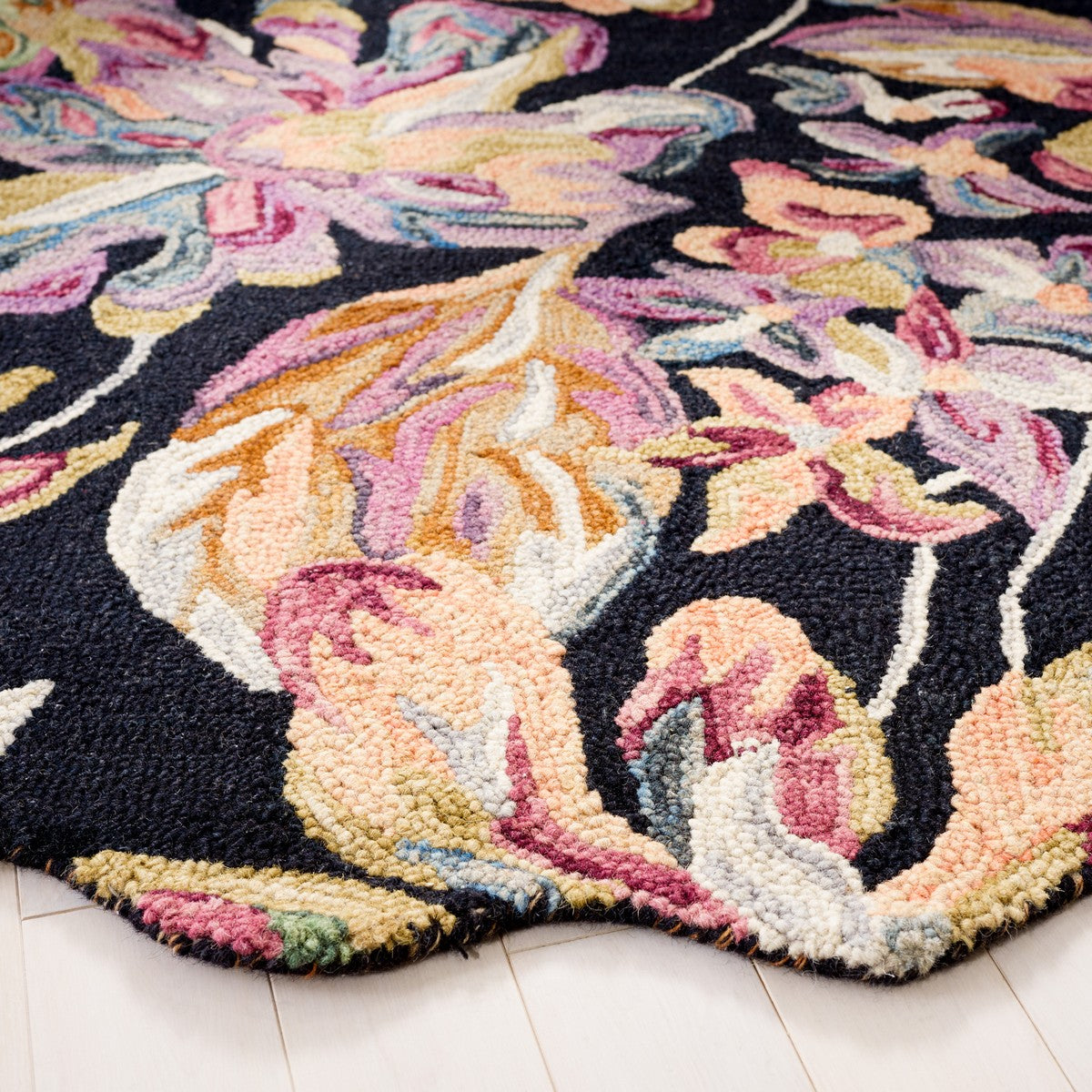 Blossom Hand Tufted Floral Area Rug - Luxurious Wool Blend, Beautifull