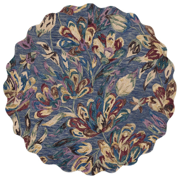 Safavieh Blossom 462 Floral Hand Tufted Rug Blue / Violet BLM462U-8