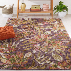 Safavieh Blossom 462 Floral Hand Tufted Rug Purple / Sage BLM462V-8