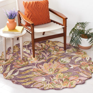 Safavieh Blossom 462 Floral Hand Tufted Rug Purple / Sage BLM462V-8