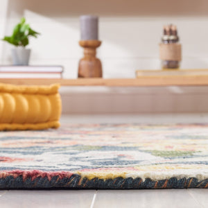 Safavieh Blossom 463 Floral Hand Tufted Rug Blue / Purple BLM463M-8