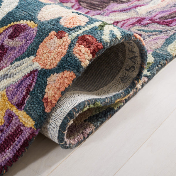 Safavieh Blossom 463 Floral Hand Tufted Rug Blue / Purple BLM463M-8