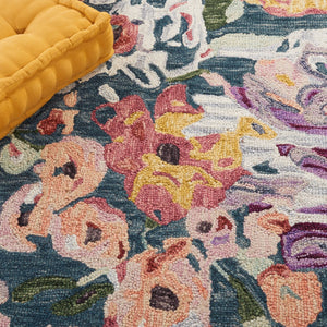 Safavieh Blossom 463 Floral Hand Tufted Rug Blue / Purple BLM463M-8