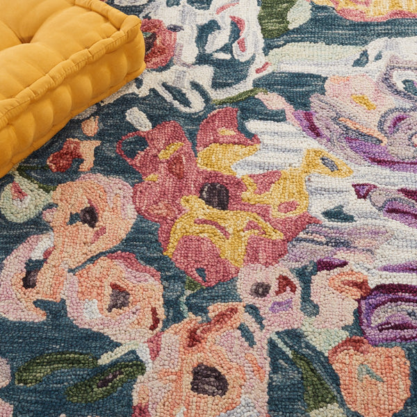 Safavieh Blossom 463 Floral Hand Tufted Rug Blue / Purple BLM463M-8