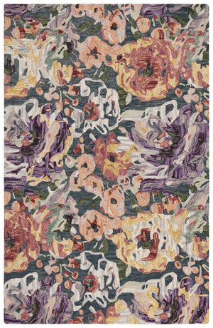 Safavieh Blossom 463 Floral Hand Tufted Rug Blue / Purple BLM463M-8