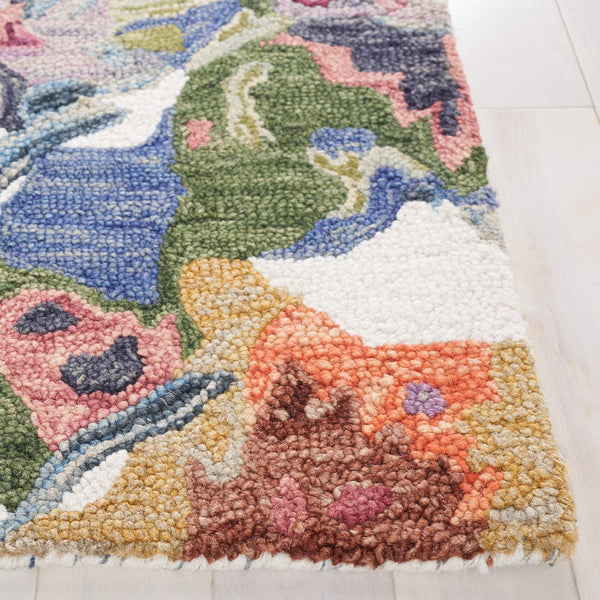 Safavieh Blossom 464 Floral Hand Tufted Rug Ivory / Blue BLM464A-8