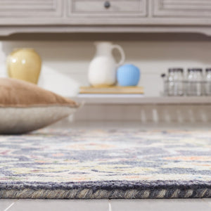 Safavieh Blossom 465 Floral Hand Tufted Rug Dark Grey / Sage BLM465H-8