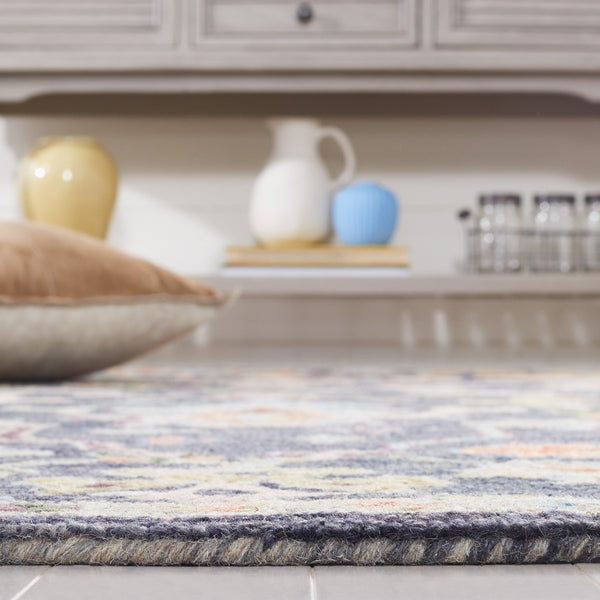 Safavieh Blossom 465 Floral Hand Tufted Rug Dark Grey / Sage BLM465H-8