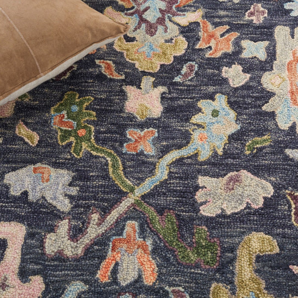 Safavieh Blossom 465 Floral Hand Tufted Rug Dark Grey / Sage BLM465H-5