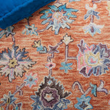 Safavieh Blossom 466 Floral Hand Tufted Rug Rust / Blue BLM466P-8