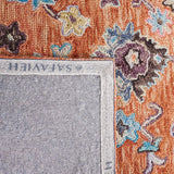 Safavieh Blossom 466 Floral Hand Tufted Rug Rust / Blue BLM466P-8
