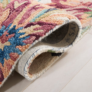 Safavieh Blossom 467 Floral Hand Tufted Rug Ivory / Plum BLM467A-8