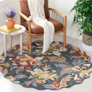 Safavieh Blossom 467 Floral Hand Tufted Rug Grey / Violet BLM467F-8
