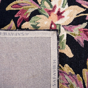 Safavieh Blossom 467 Floral Hand Tufted Rug Black / Plum BLM467Z-5
