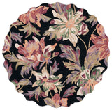 Safavieh Blossom 467 Floral Hand Tufted Rug Black / Plum BLM467Z-5