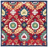 Safavieh Blossom 563 Hand Tufted 80% Wool 20% Cotton Rug BLM563D-6SQ