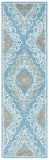 Safavieh Blossom 606 Hand Tufted 80% Wool, 20% Cotton Rug Blue / Yellow 4' x 6'