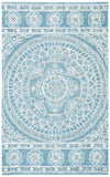 Safavieh Blossom 607 Hand Tufted 80% Wool, 20% Cotton Rug Blue / Ivory 5' x 8'