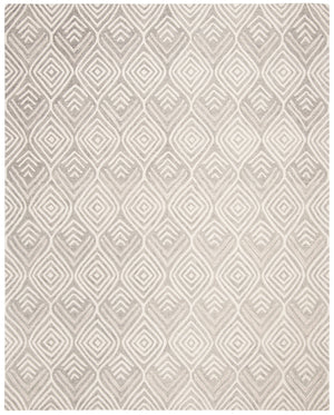 Blossom 936 Hand Tufted 100% Wool Pile Rug in Grey, Ivory 8ft x 10ft