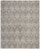 Blossom 936 Hand Tufted 100% Wool Pile Rug in Charcoal, Ivory 8ft x 10ft