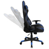 English Elm EE1333 Modern Gaming Bundle - Desk/Chair Blue EEV-11699