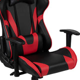 English Elm EE1335 Contemporary Gaming Bundle - Desk/Chair Red EEV-11709