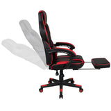 English Elm EE1341 Modern Gaming Bundle - Desk/Chair Red EEV-11730