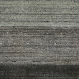 AMER Rugs Blend BLN-1 Hand-Loomed Striped Transitional Area Rug Light Gray 10' x 14'