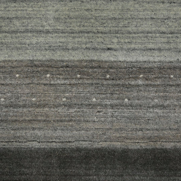 AMER Rugs Blend BLN-1 Hand-Loomed Striped Transitional Area Rug Light Gray 10' x 14'